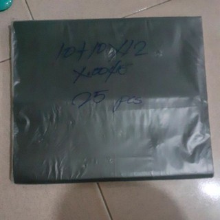 10 + 10 x 12 x .0045 seedling bag black gusseted