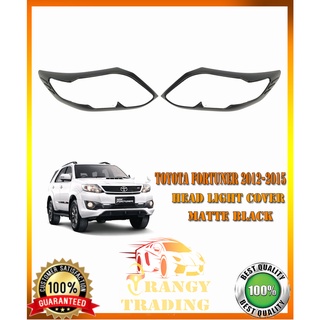 Toyota Fortuner 2012 to 2015 HeadLight cover matte black V2 2013 2014