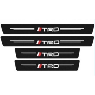 WIGO COVERCAR WATER♞TRD Toyota Ready Stock Carbon Fiber Car Door Sill Sticker Protecto（Free Tools）U-