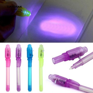 TIANSHAN Invisible Ink Pen with Built in UV Light Magic Marker Christmas Gift Stationery
