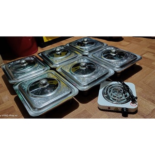 Food warmer with free electric stove