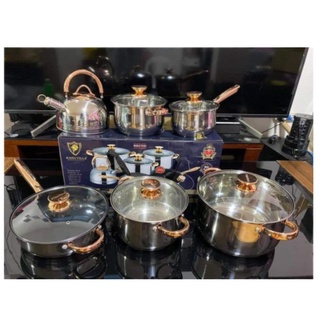 Kaisa Villa KV-1004 12 Piece Stainless Steel Induction Cookware Set1