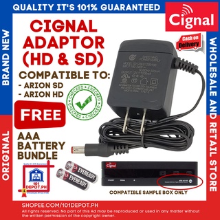 ORIGINAL Cignal Adaptor ARION HD & SD (OLD DESIGN) + FREE AAA BUNDLE BATTERY