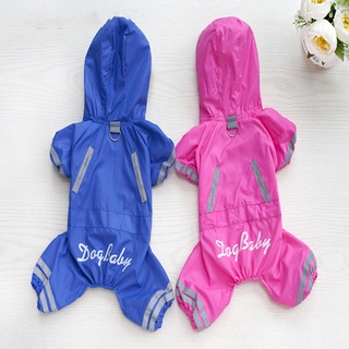 New Pet Dog Clothes Raincoat Jumpsuit With Hat Summer Rainy Day Waterproof Coat For Dog Cat Pet perr
