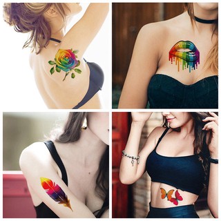 tranquillt Gay Pride Rainbow Tattoo Stickers Temporary Tattoo Body Paint Love Face Fgvt