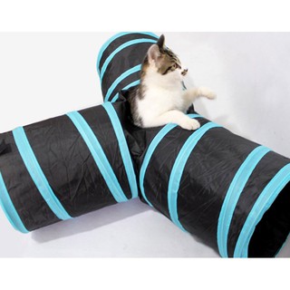 Creative Foldable Pet Toy Cats Sounds Paper Tee Cat Tunnel With Fleece Sound Ball Dogs Cats Toy (7)