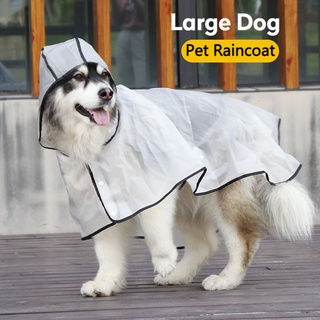 Transparent Large dog raincoat Pet raincoat Dog Raincoat Alaska Labrador big dog raincoat Rainy Day Dog Walking Clothes