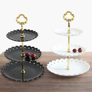 New 3-Tier Tray Holiday Party 3-Tier Fruit Tray Dessert Candy Tray Cake Stand Self Display Home