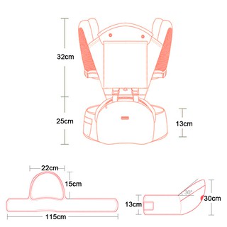 Baby Carrier Infant Comfortable Breathable Multifunctional Sling Backpack Hip Seat Carrier (9)