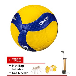 Original Mikasa V200W size 5 volleyball ball Competition Training Soft PU Volleyball Olympic Games Ball Free pump