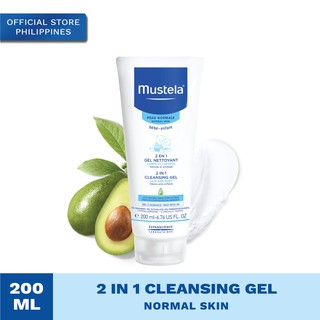 Mustela 2 in 1 Cleansing Gel 200ml, Normal Skin, Bath