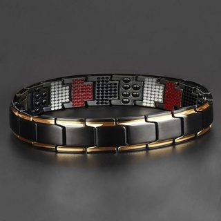 New Men's Fashion Detachable Magnetic Therapy Healthy Weight Loss Bracelet Jewelry Accessories