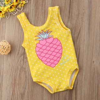 Kids Baby Girl Pineapple Print Swimwear Swimsuit (9)
