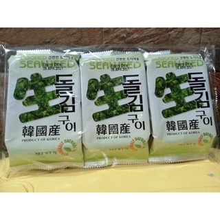 Hana Korea Seasoned Seaweed Laver (DOL) 7gx3 (3)