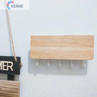 UEBTECH Wood Decorative Wall Hanging Shelf Key Rack Sundrie Storage Box Organizer Holder (1)