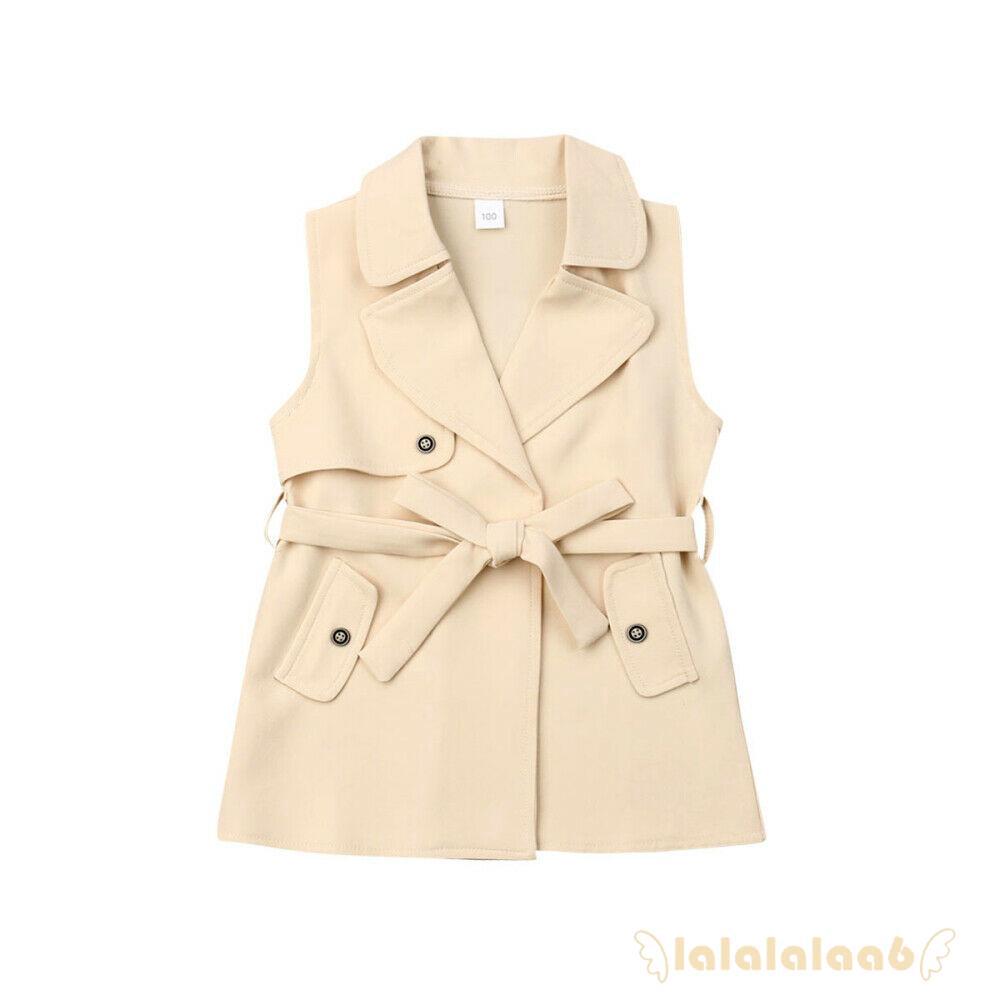 ◕ω◕Kids Baby Girls Trench Coat Winter Jacket Windbreaker (2)