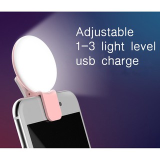 USB Charger LED Selfie Light Ring Beauty Skinny Selfie Light