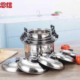 SCPH High Grade Stainless Steel high pot cookware Combination Series 5Pcs set