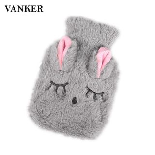 vanker Hot Water Bottle With Cover Cute For Kids Girls Women Plush Fluffy Gifts Warm Cosy Cute