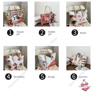 Fashion Women Canvas Totes Bag Student Large Capacity Shoulder Bag LB3639 (4)