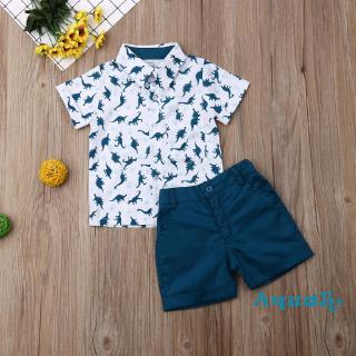 ✿ℛInfant Baby Boys Kids Summer Clothes Tee T-shirt Tops + Shorts Pants Outfits Set