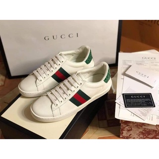 Premium| Gucci Ace Green Croc Sneakers (1)