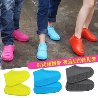 2021 newReusable Latex Waterproof Rain Shoes Covers Slip-resistant Rubber Rain Boot Overshoes Access