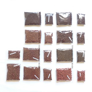Seed Beads Brunette Brown, Caramel Brown, Chocolate Brown 2mm, 3mm, 4mm