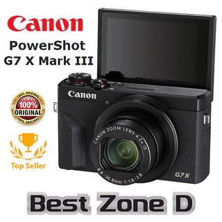 Canon PowerShot G7 X Mark III > 1 Year Warranty < G7X mark III (Black) 6XKI