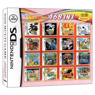 468 In 1 Pokemon Album Video Game Card Cartridge Console Card Compilation for Nintendo DS 3DS 2DS N