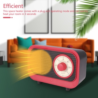 Retro Heater Mini Space Heater Indoor Small Heater Energy Saving Office Desktop Electronic Heater