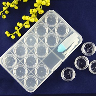 Clear Plactic Color Contact Lens Case Container Storage