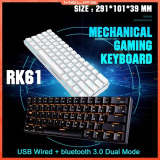 RK61 Mechanical Backlight Gaming Keyboard Wired Wireless Dual Mode Bluetooth 61 Keys Keyboard (1)
