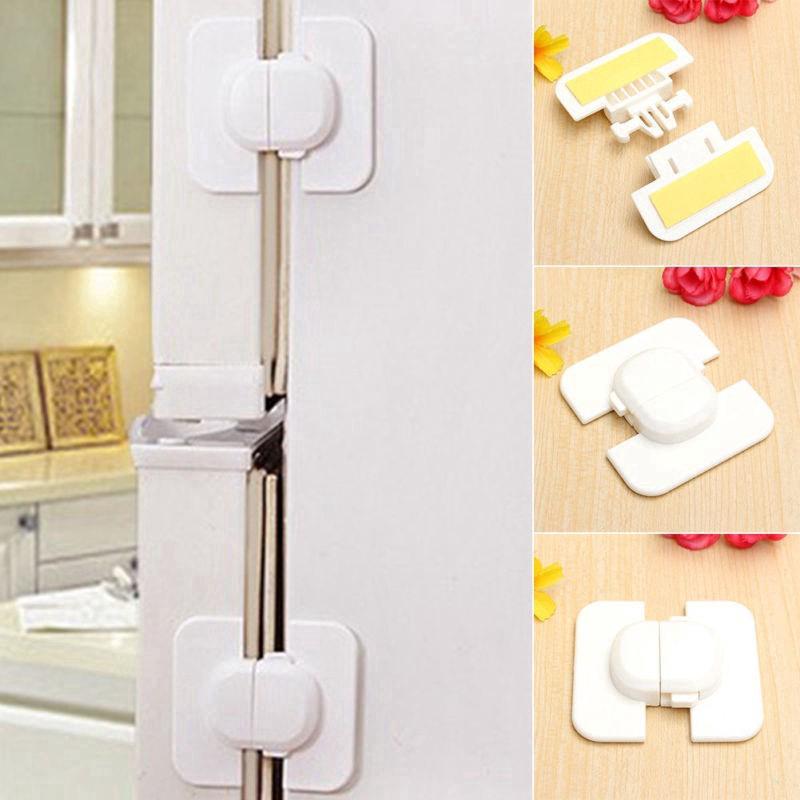 1Pc Cabinet Door Drawers Ref Toilet Safety Lock Na Plastic