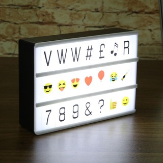 A6 LED USB Magnetic Light Box Night Lamp DIY Letters Number (1)