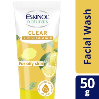 【Ready Stock】┋ESKINOL Naturals Micellar Facial Wash Clear with Natural Lemon Extracts 50g