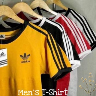 Men's Shirts◆❄◆Branded Overrun Men's T-shirt ADIDAS (EMBROIDE & RUBBERIZED)