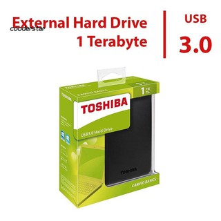 TOSHIBA 500GB/1TB/2TB High Speed USB 3.0 External Hard Disk Drive for PC Laptop