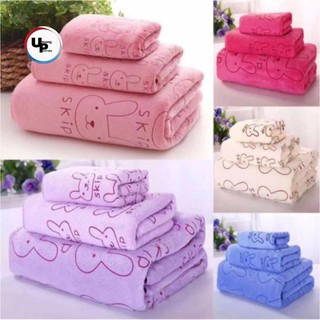 UNANGPWESTO Soft And Comfortable Cotton 3 In 1 Towel Good Quality