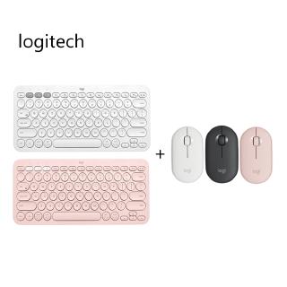 Logitech K380 Bluetooth K400 Wireless Keyboard 1000DPI Pebble Wireless Bluetooth Mouse for Laptop Tablet Smart Phone (1)