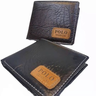 J.sportshop Fashion short Leather Polo wallet for men