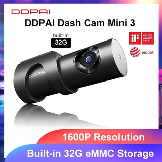DDPAI Dash Cam Mini 3 1600P HD Dvr Car Camera Mini3 Auto Drive Vehicle Video Recroder 2K Android Wif