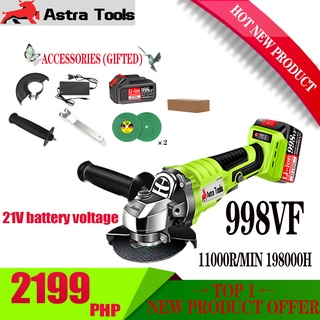 998VF- Brushless Cordless Impact Angle Grinder -100/125mm Variable Speed Grinder Cutting Machine☆☆☆