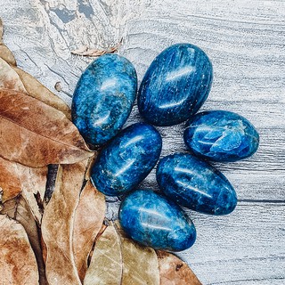 HQ Blue Apatite (Motivation Stone) Tumbled Crystal Polished Stone