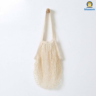 Reusable Fruit String Grocery Shopper Bag Tote Mesh Woven Net Shoulder Bags (9)