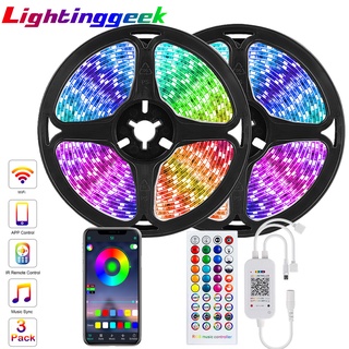 Christmas Decor LED Lights 5050 20M RGB Light 12V Bluetooth Flexible Diode Tape Ribbon LED Light Strips with Remote