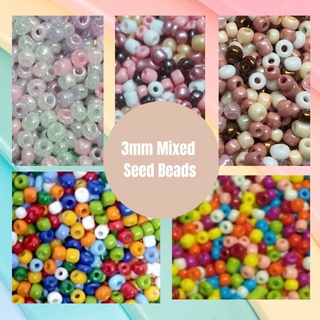 3mm Seed Beads (Mixed) - 20 grams and 60 grams