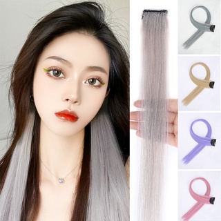 Blackpink Hair extension Wigs Piece Long Straight tinsel Hair Clip for women wig
