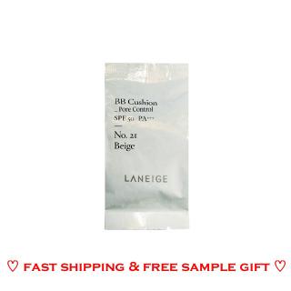 Laneige BB Cushion Pore Control Refill 15g with Free Gift