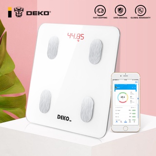 【Best seller】DEKO Digital Body Fat Scale Smart Bluetooth Weight Scale BMI Health Monitor Weighing Sc